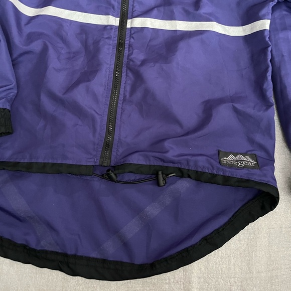 [M]Tera Gear Purple Windbreaker Jacket Reflective Pullover Waterproof - Picture 2 of 7